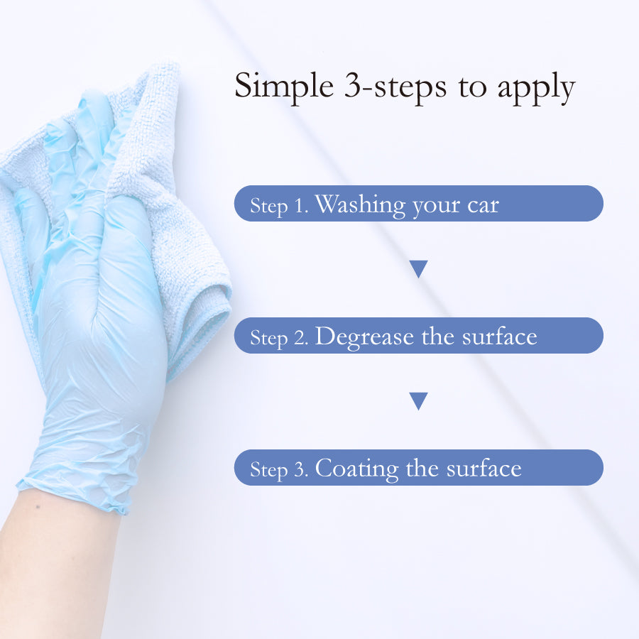 [One-coat | 3 Years | 9H] Premium Ceramic Coating for Cars SILAZANE50 STARTER KIT